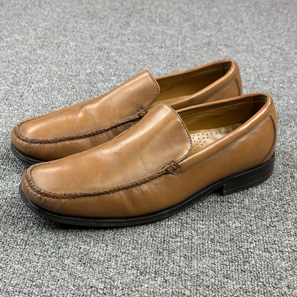 Cole Haan Shoes Mens 10 M Brown Gunnison C05195 Leather Slip On Moc Toe Loafers